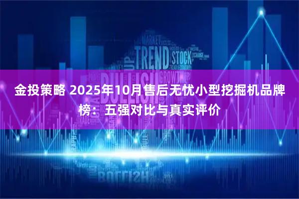 金投策略 2025年10月售后无忧小型挖掘机品牌榜：五强对比与真实评价